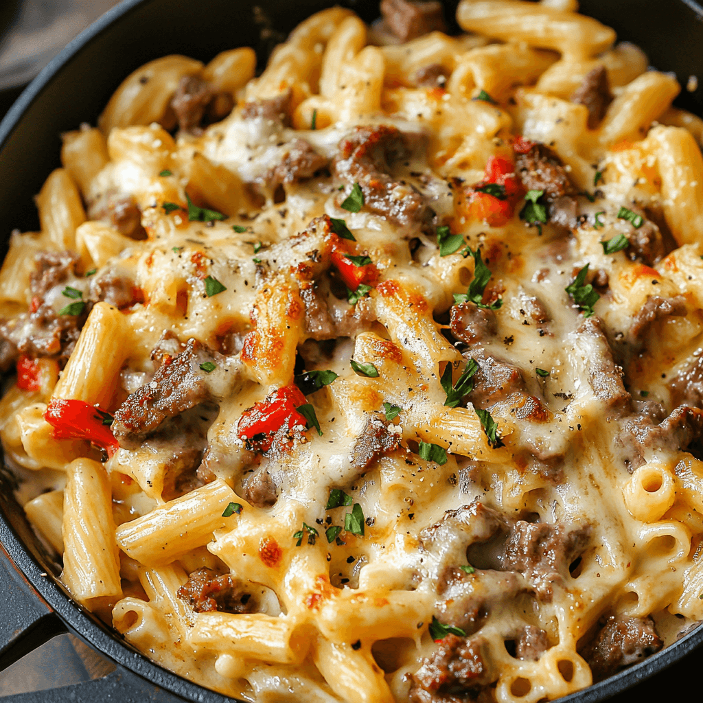 How Many Calories Are in Philly Cheesesteak Pasta?