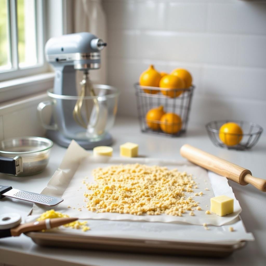 Lemon Crumb Bars Baking Tools